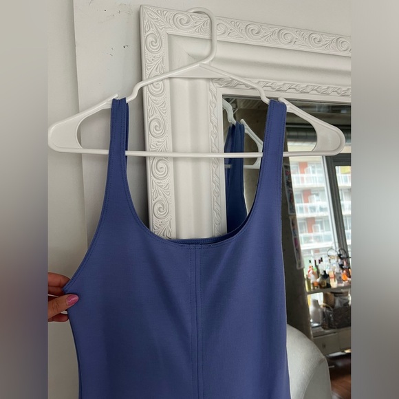 Blue Zara fitted midi tank dress - Picture 7 of 7